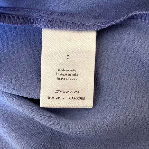 weworewhat cowl midi dress satin charmeuse 0cv slate blue size 0 - Picture 11 of 13